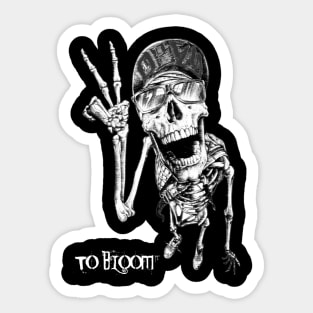 obey skull To Bloom Sticker